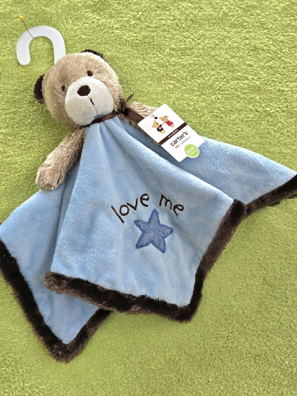 NWT Baby BOYS Blue Bear SECURITY BLANKET